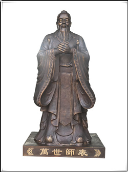 萬世師表孔子銅雕塑