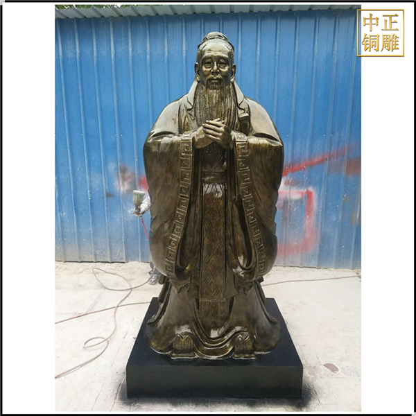 銅雕2米孔子銅像