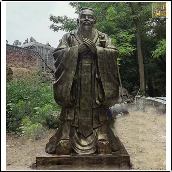2.6米高孔子雕塑鑄造